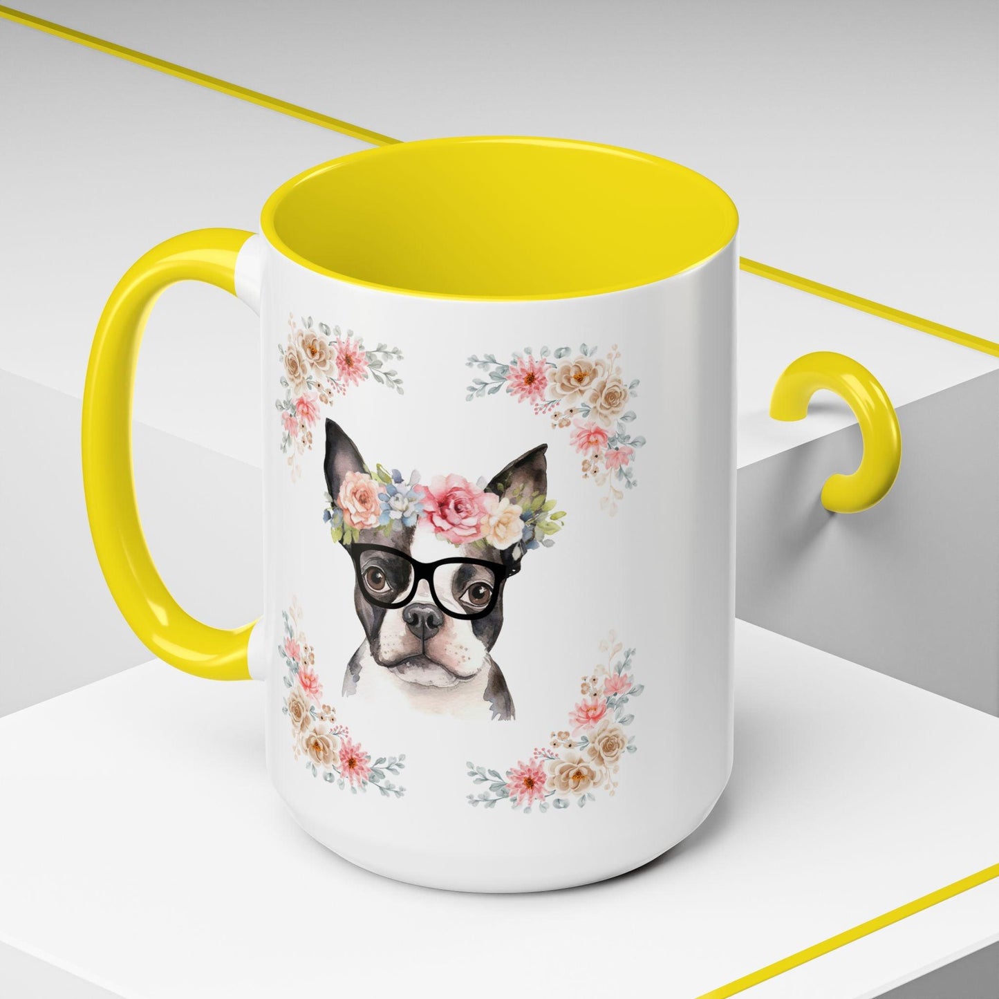 Geeky Goddess French Bulldog Accent Coffee Mug
