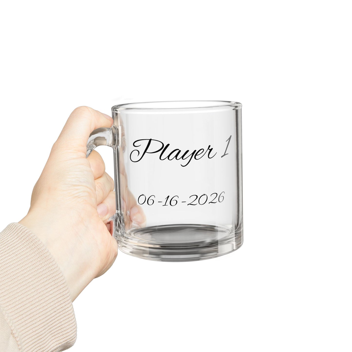 Player 2 Has Joined the Party Glass Mug, Personalized Gamer Groom Mug, Custom Wedding Coffee Cup, Groom Gift