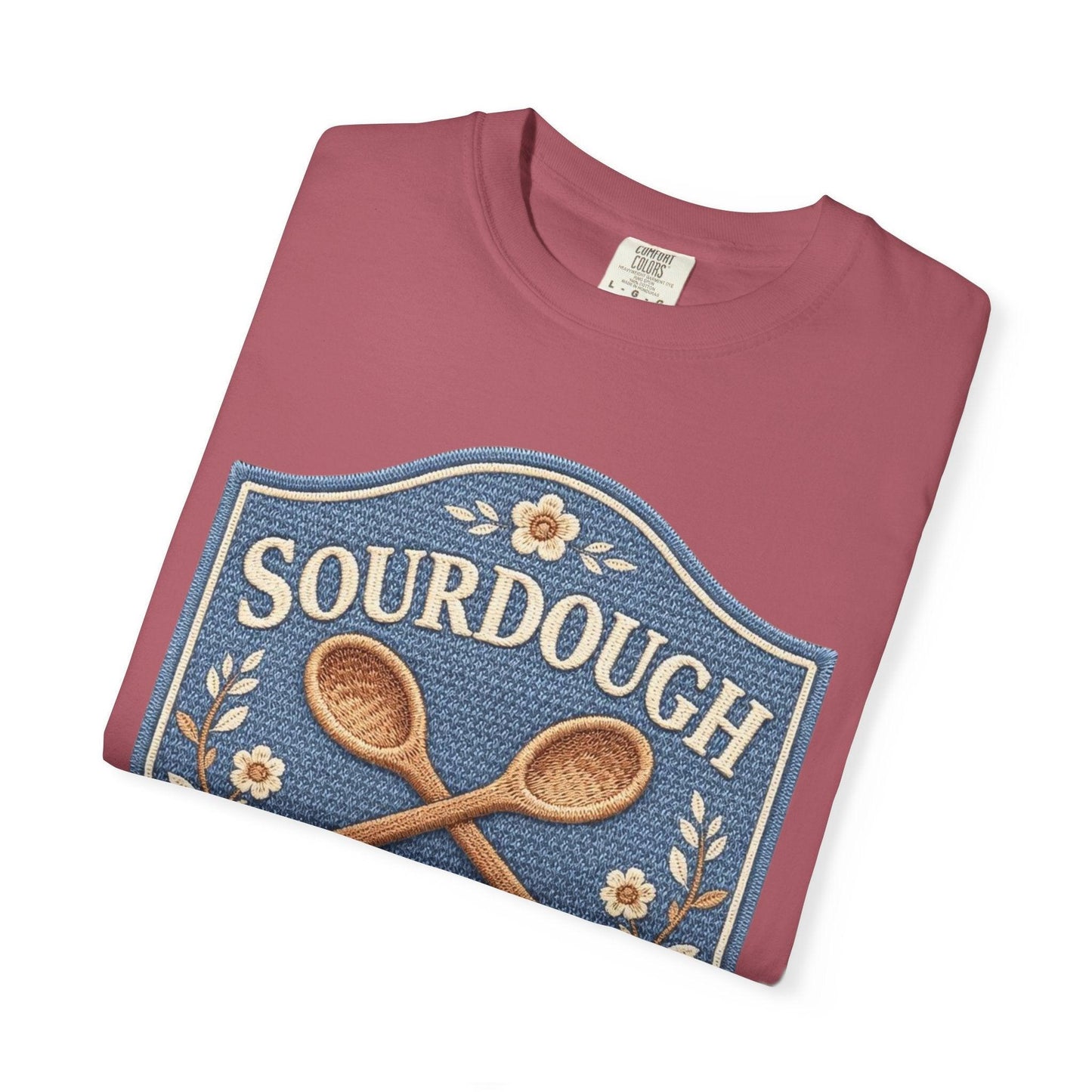 Sourdough Social Club T-shirt | Vintage Baking Badge, Bread Loaf & Spoons
