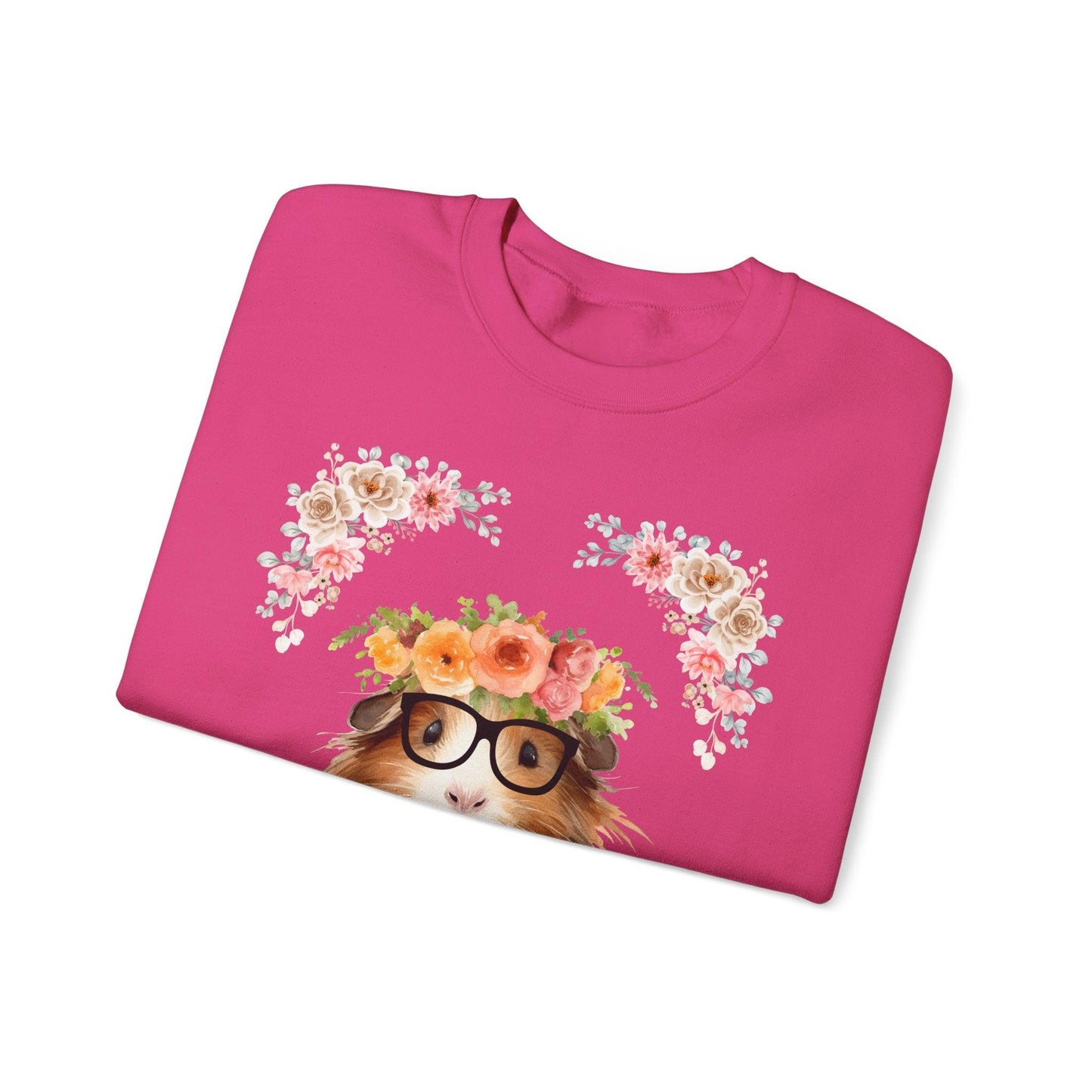 Geeky Goddess Guinea Pig Unisex Crewneck Sweatshirt