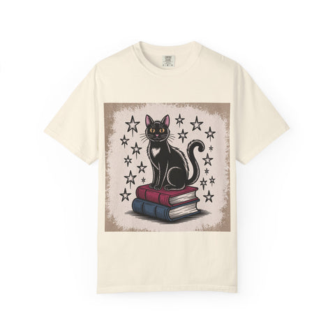 Cat and Book Lover's T-Shirt,