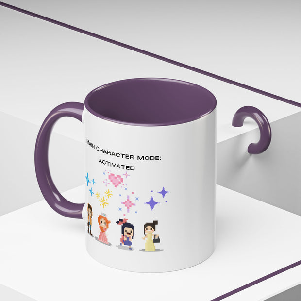 'Main Character Mode: Activated' Accent Coffee Mug