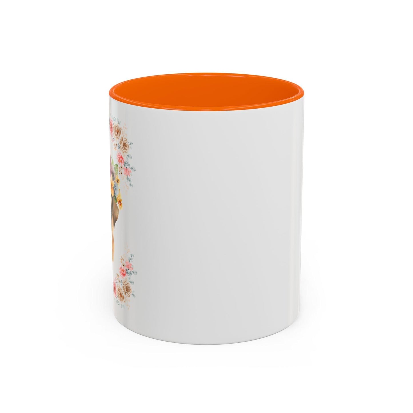 Geeky Goddess Pug Accent Coffee Mug