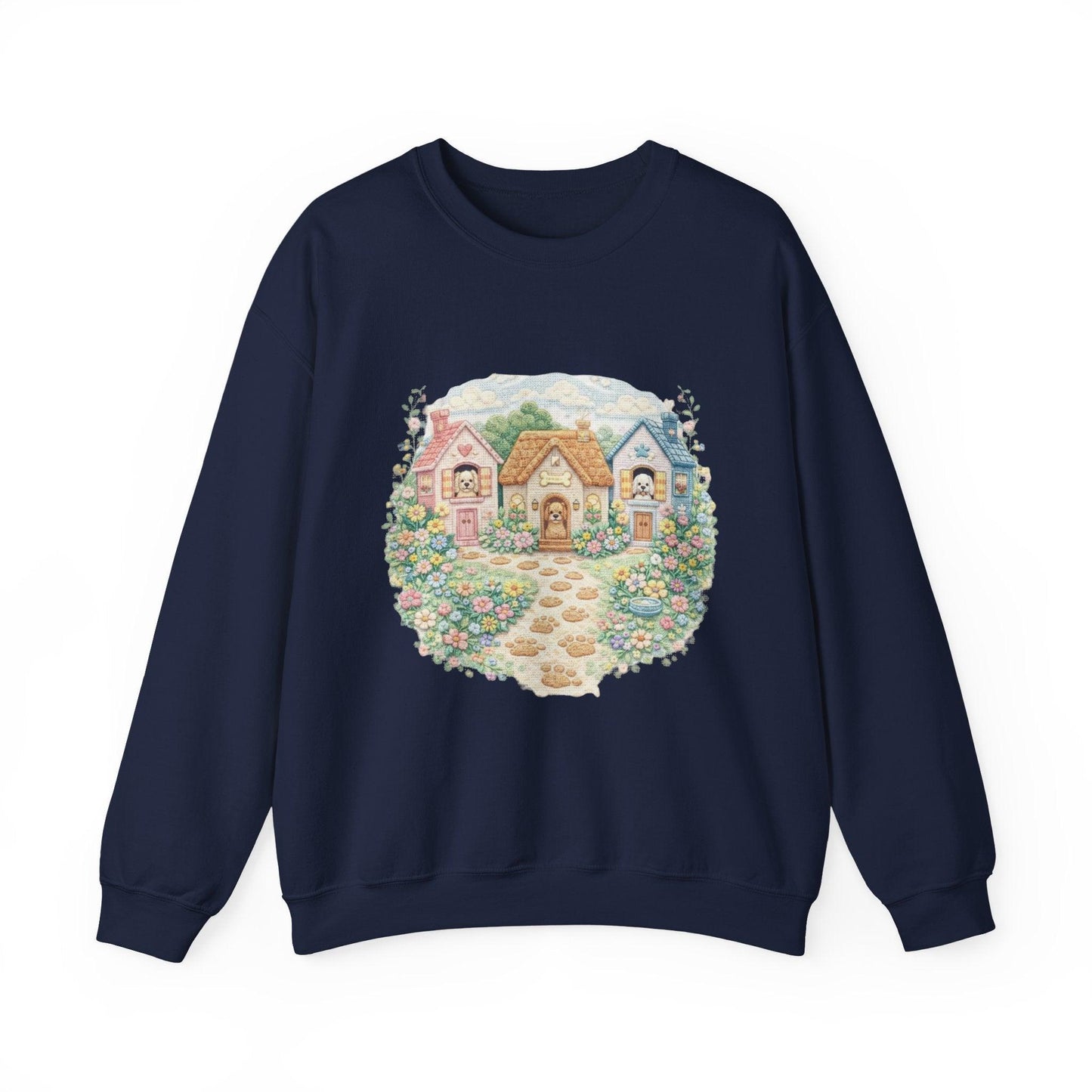 Cottagecore Sweatshirt, Floral Garden Cottage Crewneck, Cozy Vintage Pastel House Shirt