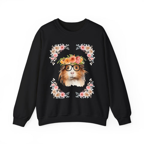 Geeky Goddess Guinea Pig Unisex Crewneck Sweatshirt