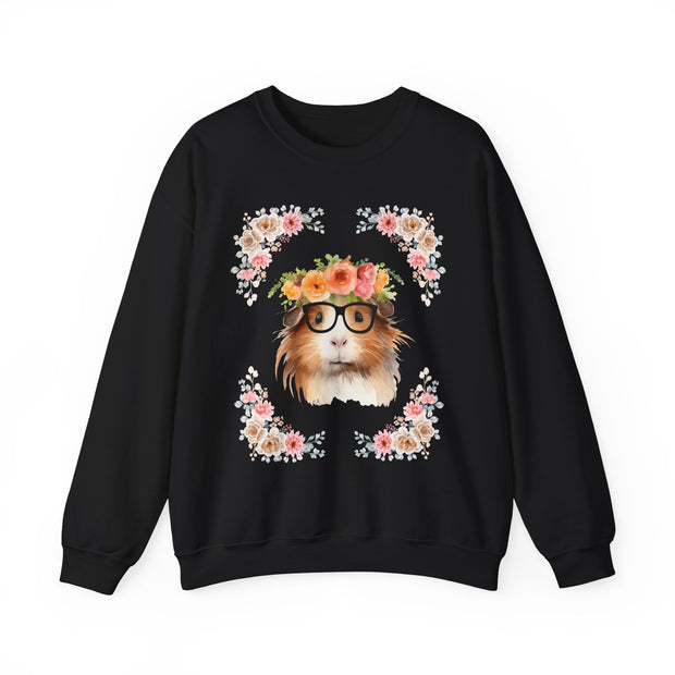 Geeky Goddess Guinea Pig Unisex Crewneck Sweatshirt