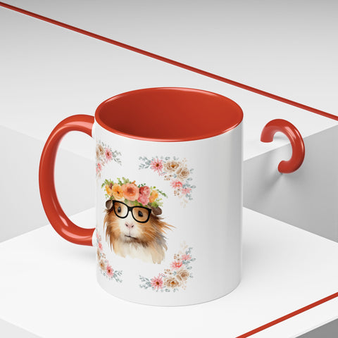 Geeky Goddess Guinea Pig Accent Coffee Mug