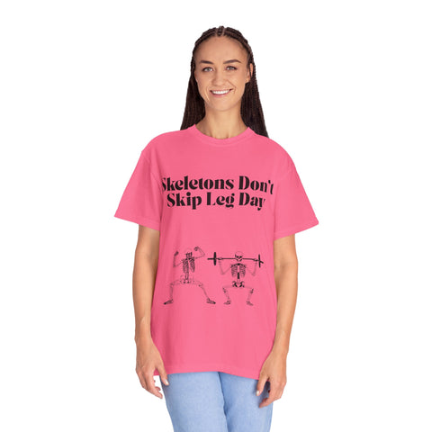 'Skeletons Don't Skip Leg Day' Unisex T-Shirt