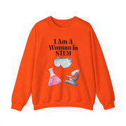'I Am A Woman In STEM' Scientist Unisex Crewneck Sweatshirt