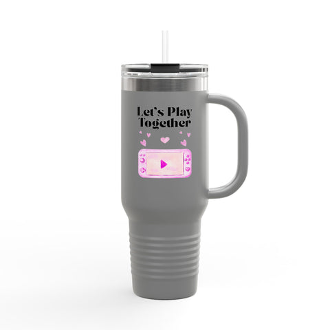 'Let's Play Together' Insulated Travel Mug, 40oz