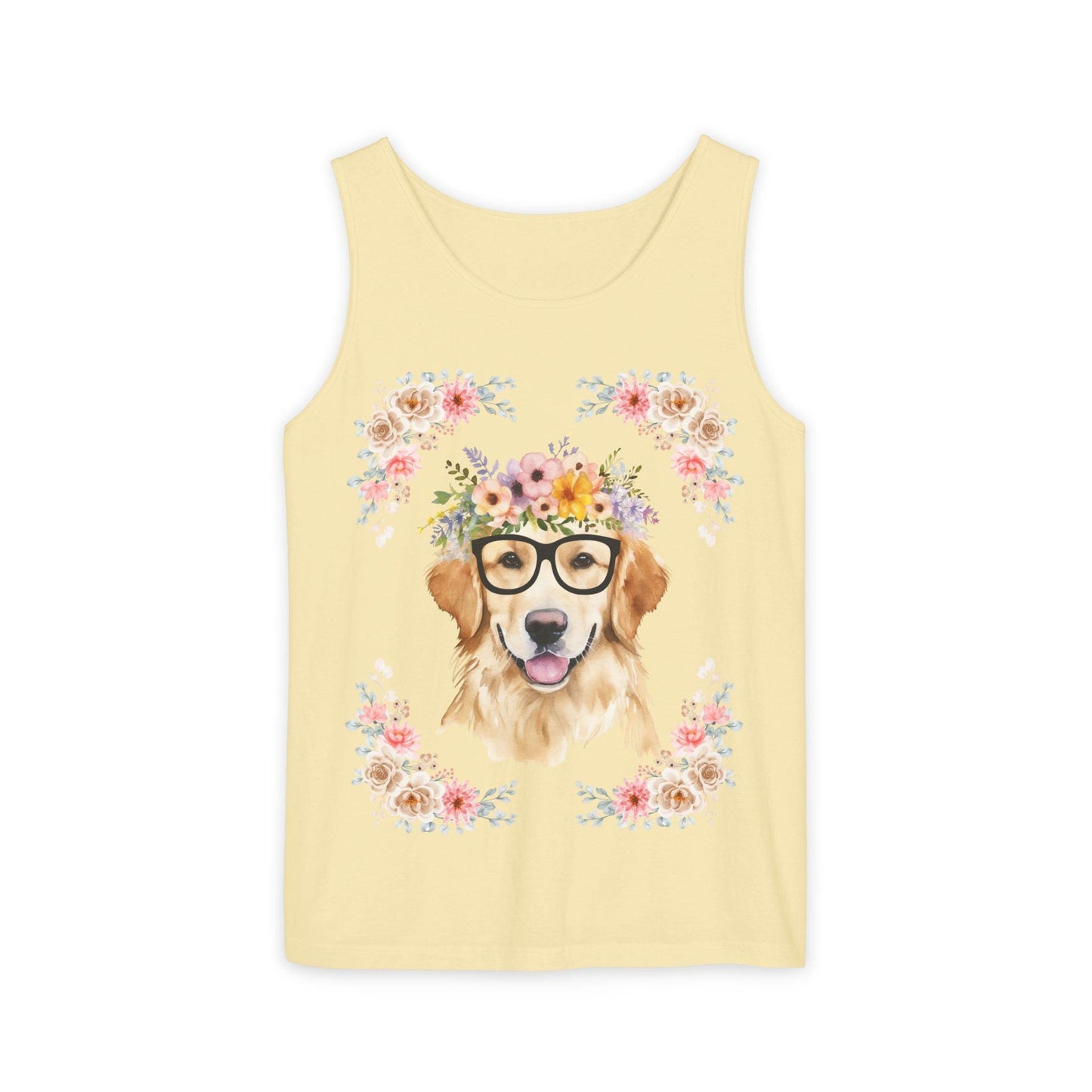 Geeky Goddess Golden Retriever Unisex Tank Top
