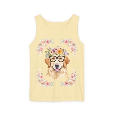 Geeky Goddess Golden Retriever Unisex Tank Top