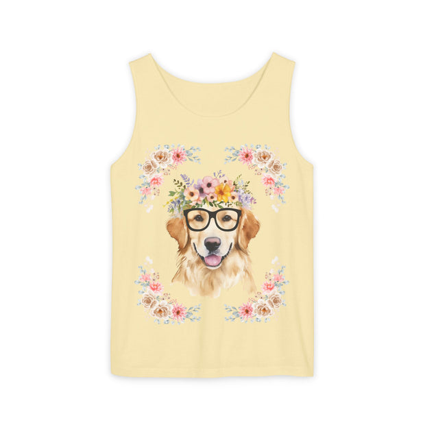 Geeky Goddess Golden Retriever Unisex Tank Top