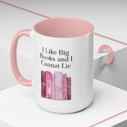 'I Like Big Books and I Cannot Lie' Accent Coffee Mug