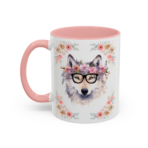 Geeky Goddess Wolf Accent Coffee Mug
