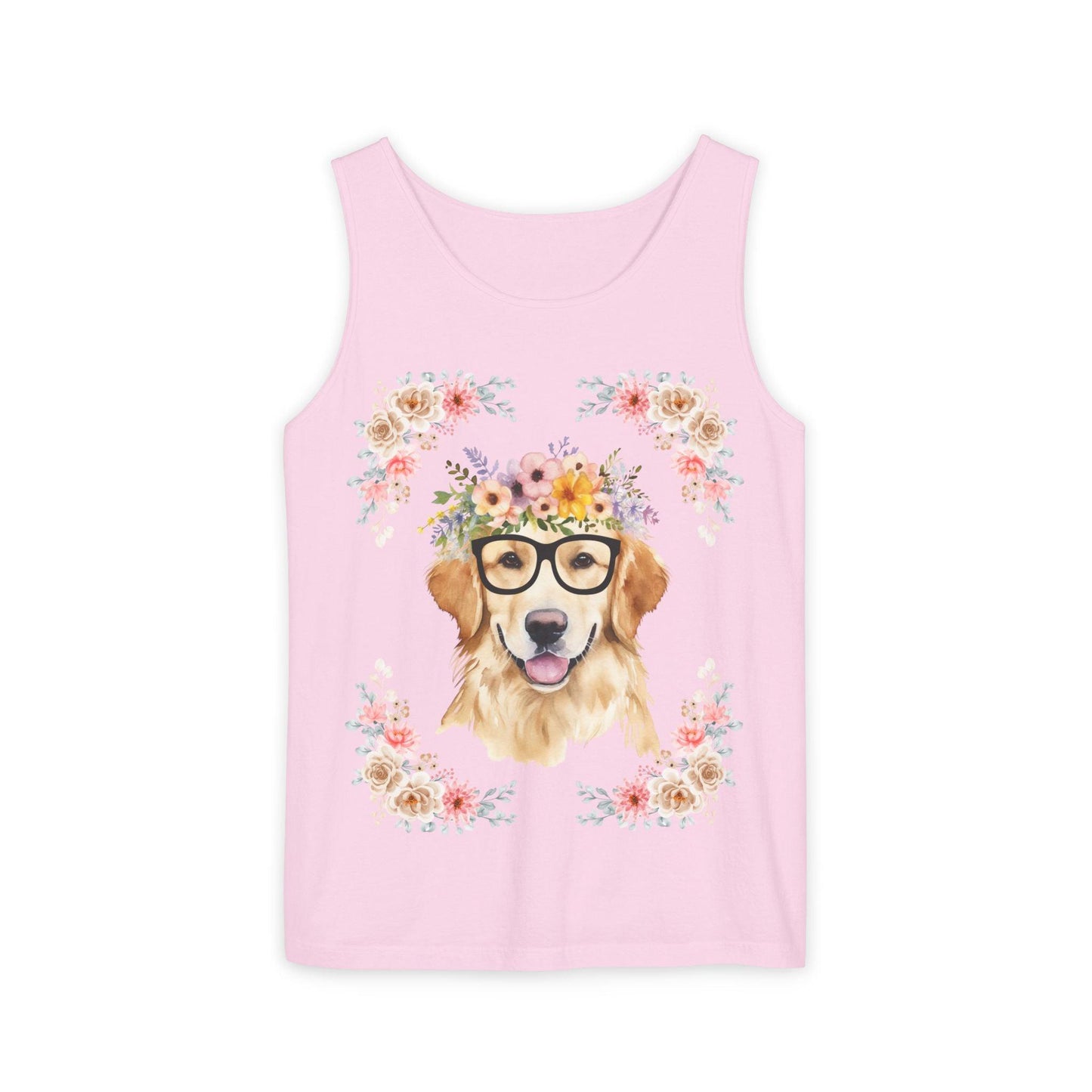 Geeky Goddess Golden Retriever Unisex Tank Top