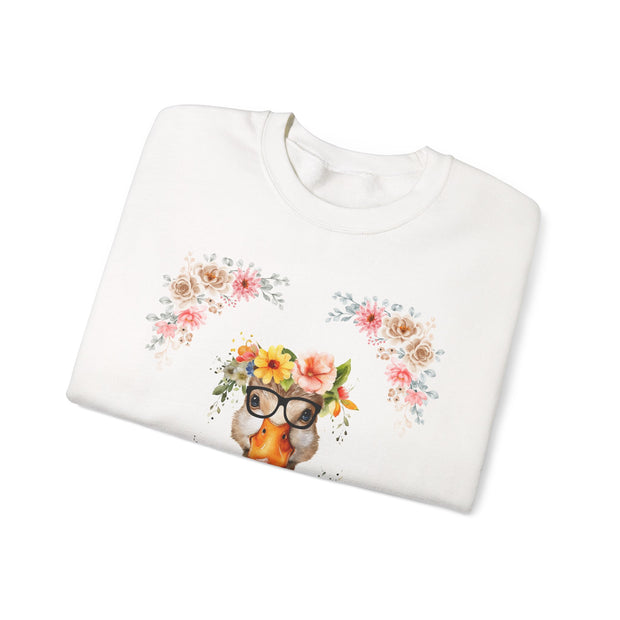 Geeky Goddess Duck Unisex Crewneck Sweatshirt