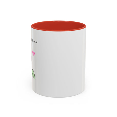 'Press Start To Slay' Accent Coffee Mug