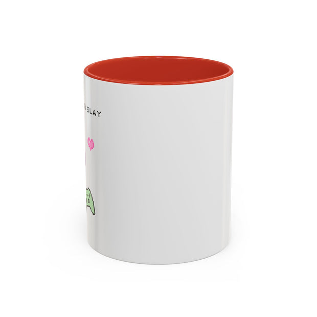 'Press Start To Slay' Accent Coffee Mug