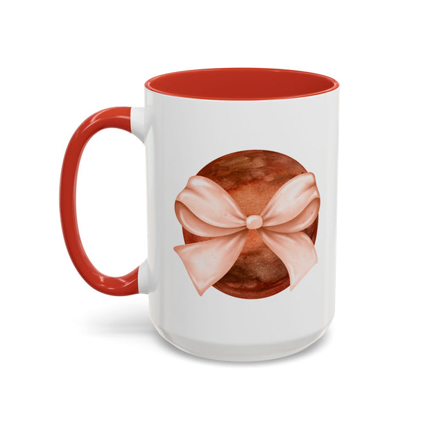 Mars Wrapped In A Bow Accent Coffee Mug