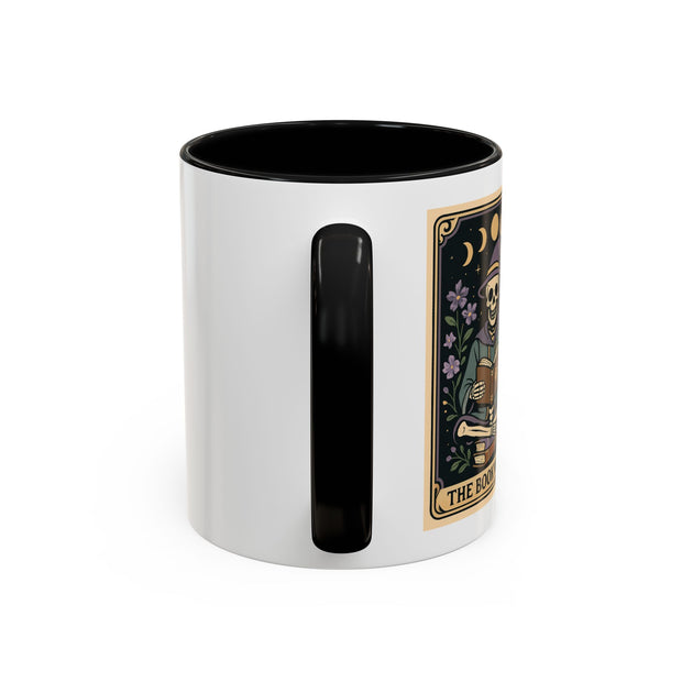 'The Bookworm' Tarot Card Accent Coffee Mug