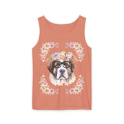 Geeky Goddess Saint Bernard Unisex Tank Top