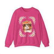 Geeky Goddess Guinea Pig Unisex Crewneck Sweatshirt