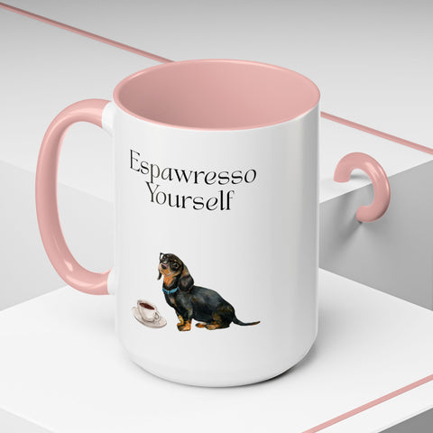 'Espawresso Yourself' Dachshund Accent Coffee Mug