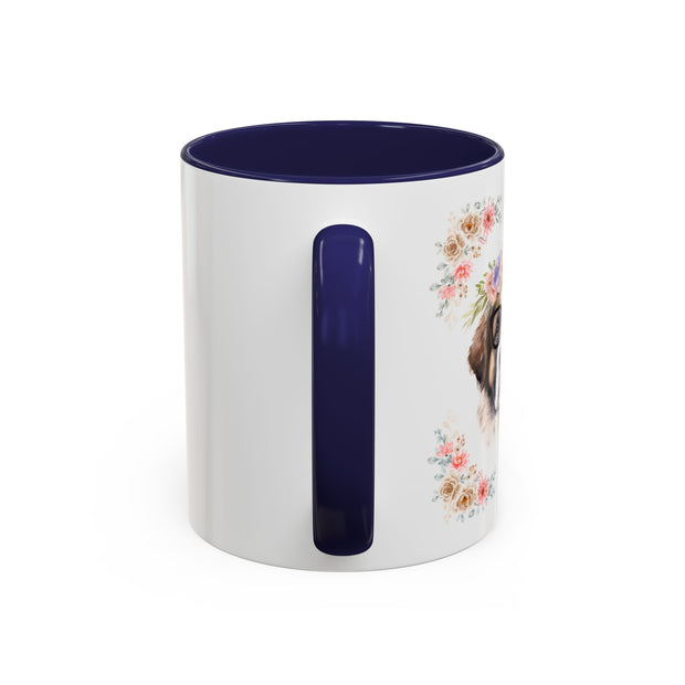 Geeky Goddess Saint Bernard Accent Coffee Mug