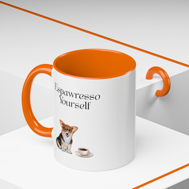 'Espawresso Yourself' Corgi Accent Coffee Mug