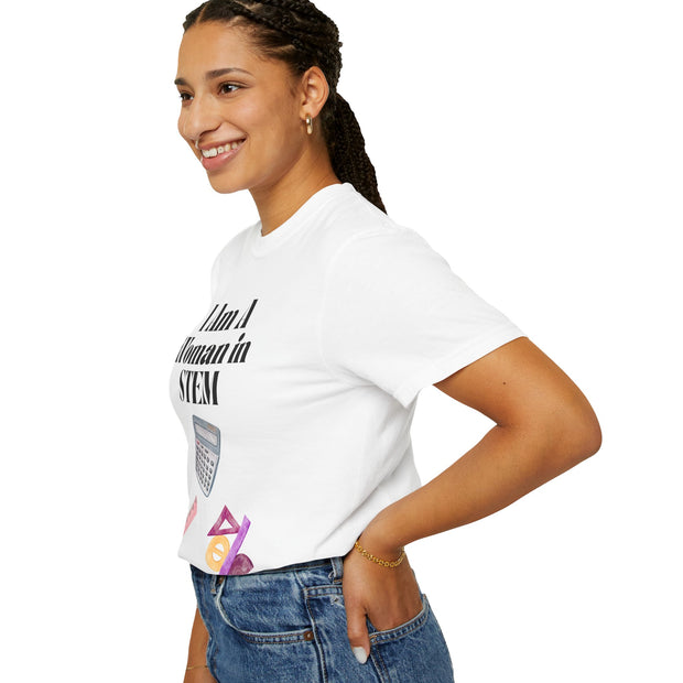 'I Am A Woman STEM' Mathematics Unisex T-Shirt