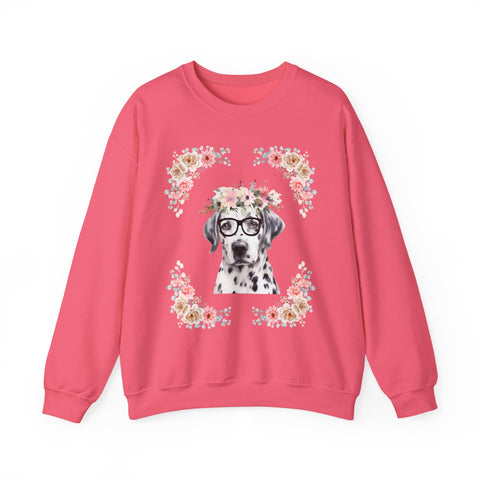 Geeky Goddess Dalmatian Unisex Crewneck Sweatshirt
