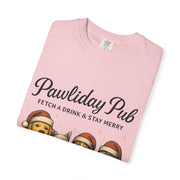 Pawdility Pub Holiday T-Shirt, Dog Lover Gift, Festive Pet Apparel, Cute Animal Tee, Merry Christmas Shirt, Pet-Themed Tee