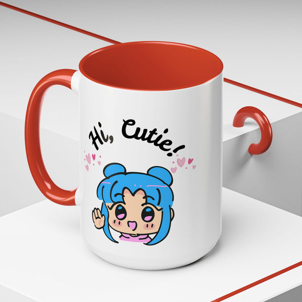 'Hi Cutie' Accent Coffee Mug