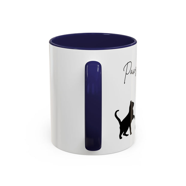 'Paws and Reflect' Cats Accent Coffee Mug
