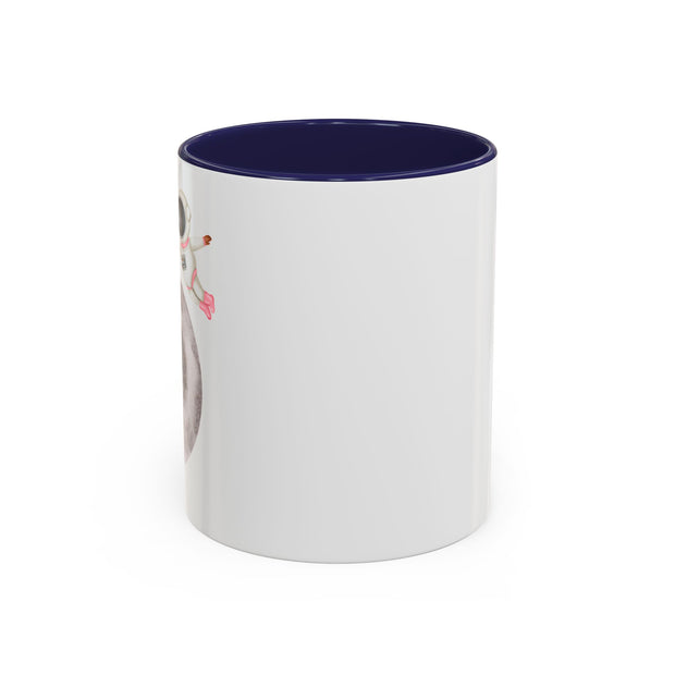 Astronaut Flying To The Moon Accent Coffee Mug