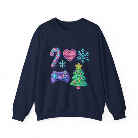 Christmas Gamer Sweatshirt | Unisex Crewneck | Holiday Sweatshirt, Gift for Gamers, Cozy Winter Wear, Christmas Apparel, Festive Sweatshirt