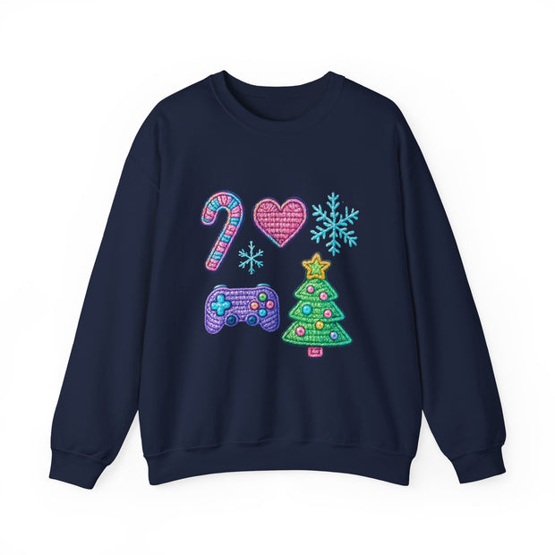 Christmas Gamer Sweatshirt | Unisex Crewneck | Holiday Sweatshirt, Gift for Gamers, Cozy Winter Wear, Christmas Apparel, Festive Sweatshirt