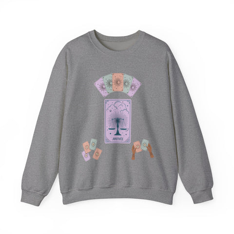 'Justice' Tarot Card Unisex Crewneck Sweatshirt