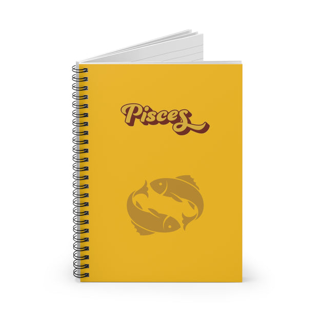 'Pisces' Zodiac Spiral Notebook