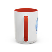 Blue/Green Planet Wrapped In A Bow Accent Coffee Mug