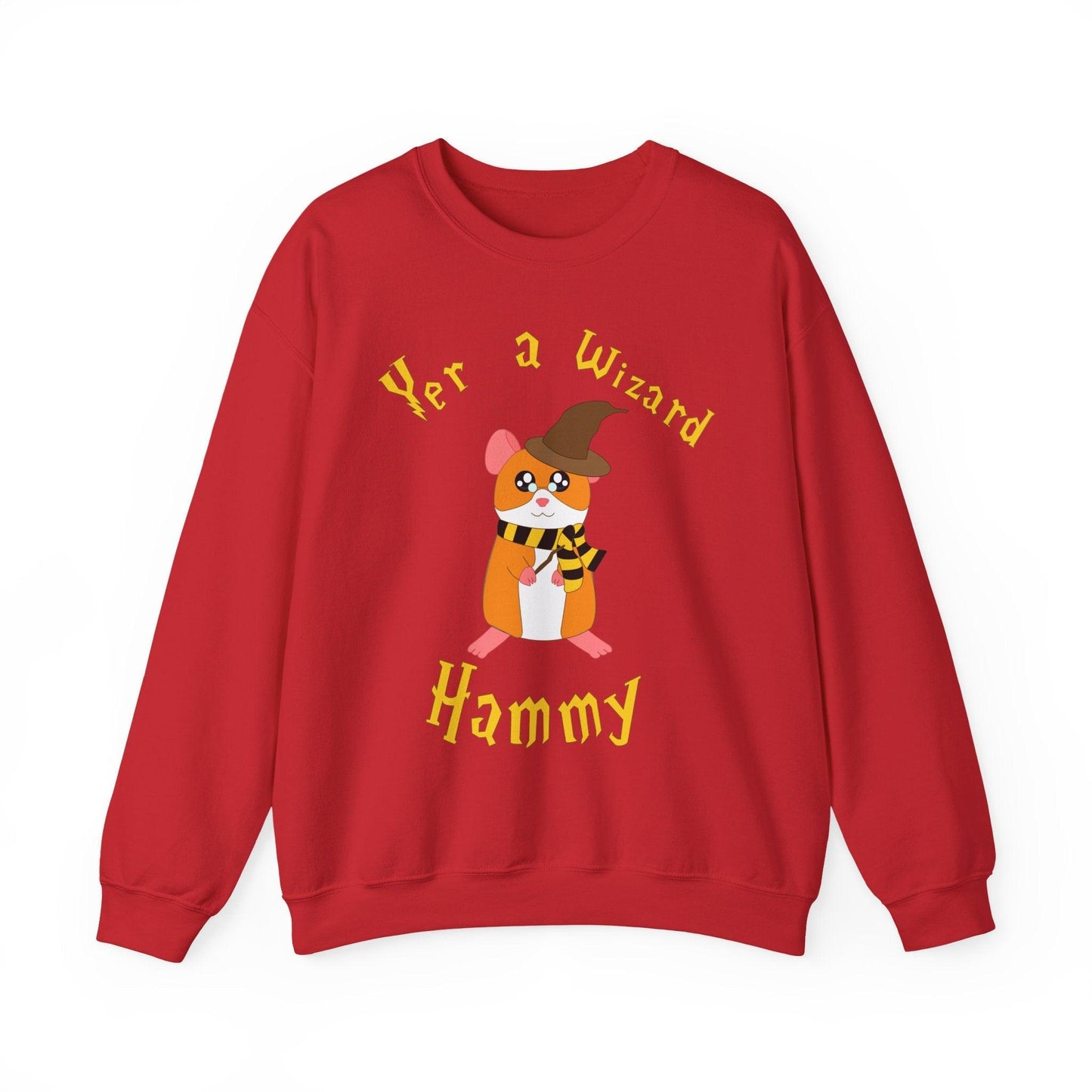 Hammy the Wizard Hamster Sweatshirt | Cute Wizard Hamster Illustration