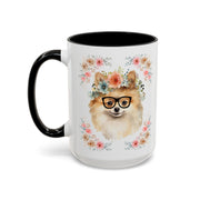 Geeky Goddess Pomeranian Accent Coffee Mug