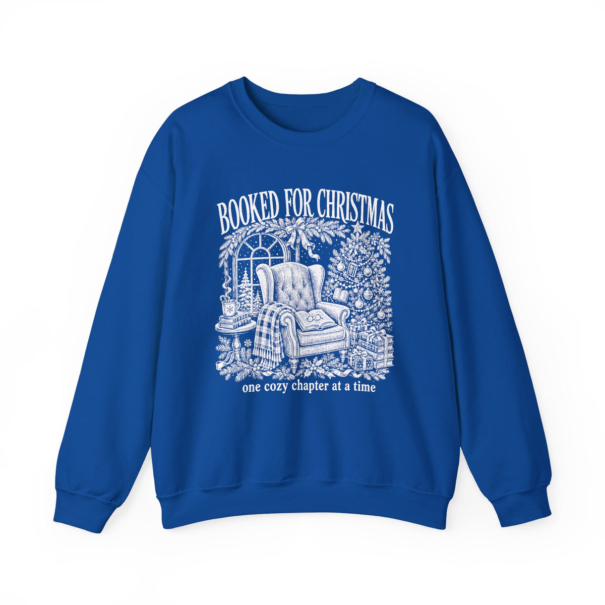 Booked for Christmas Sweatshirt, Book Lover Christmas Crewneck, Cozy Reader Sweater, Bookish Holiday Shirt, BookTok Christmas Gift