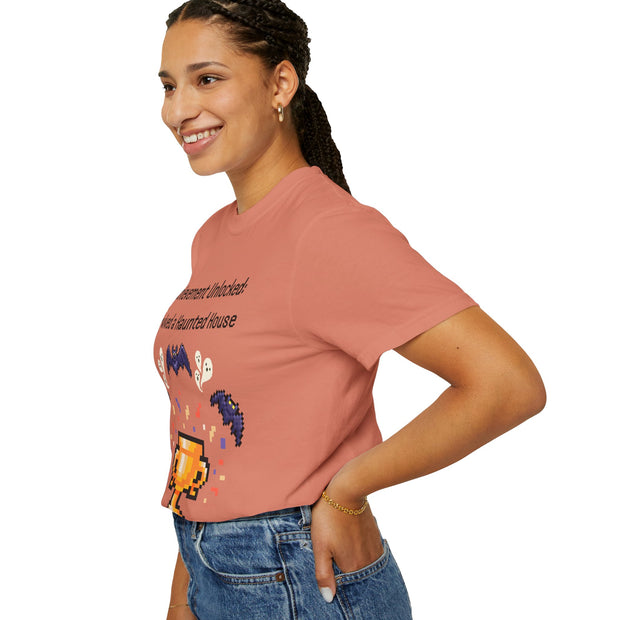 'Achievement Unlocked Haunted House' Unisex T-Shirt