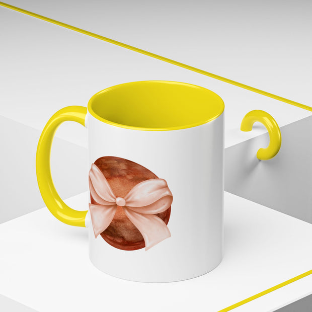 Mars Wrapped In A Bow Accent Coffee Mug
