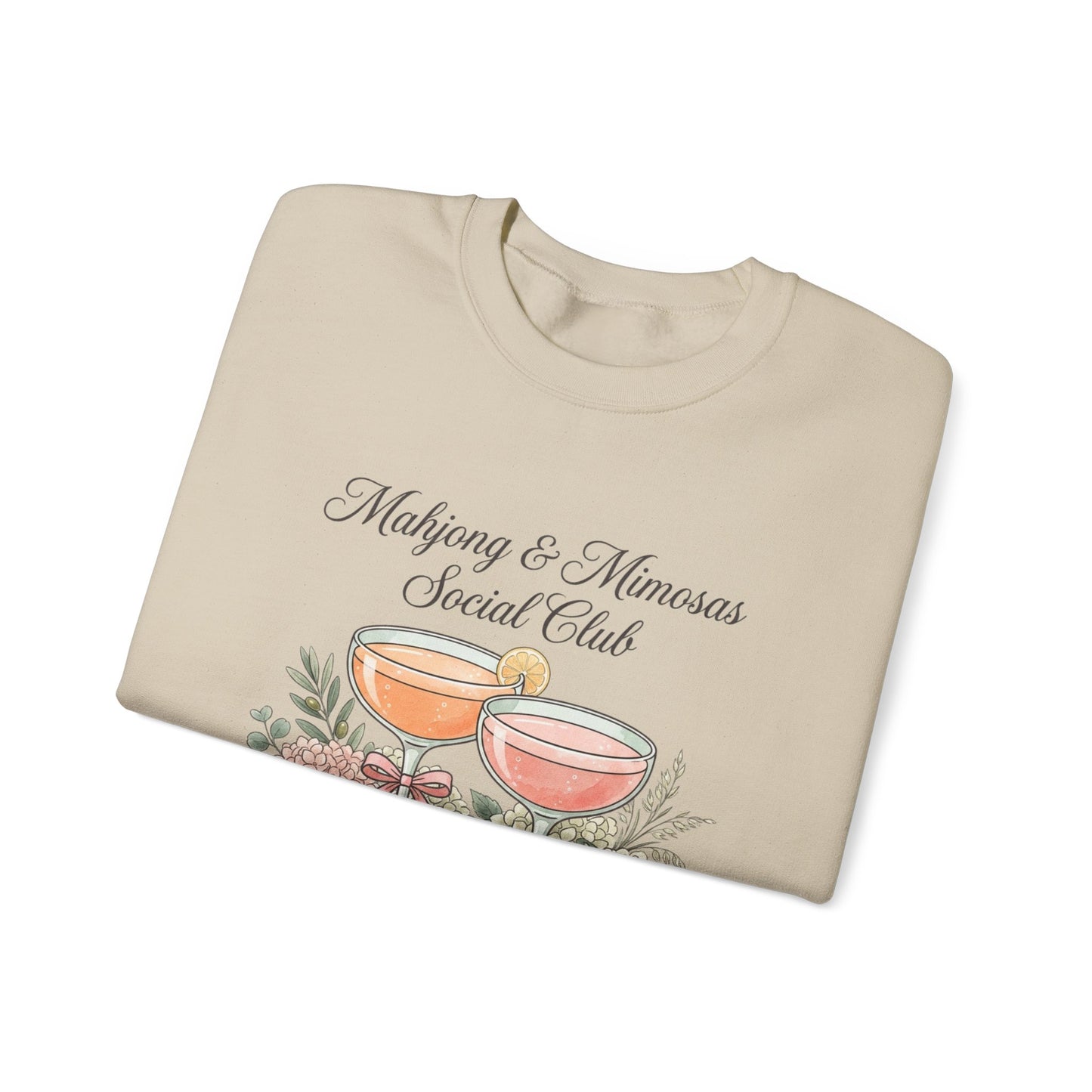 Mahjong & Mimosas Sweatshirt, Mahjong Club Crewneck, Brunch Girl Pullover
