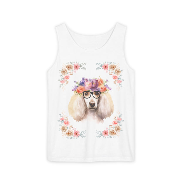 Geeky Goddess French Poodle Unisex Tank Top