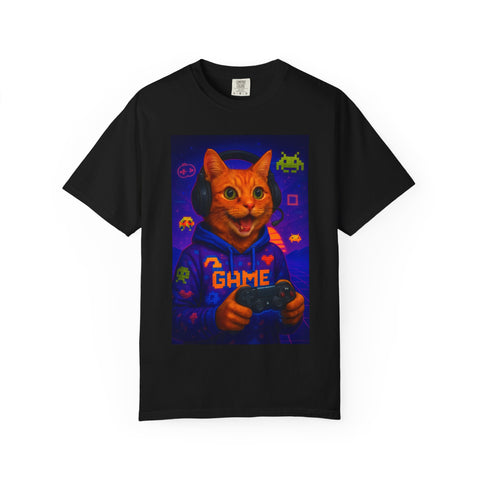 Game On Orange Cat Unisex T-Shirt