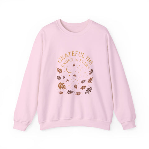 Grateful Under the Stars Sweatshirt - Cozy Unisex Crewneck, Perfect for Fall, Thanksgiving, Gift for Friends, Family